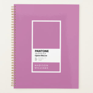 Personalized Mauve Color Notebook Custom Name