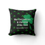 Personalized MAY GOD HOLD YOU Shamrock Throw Pillow