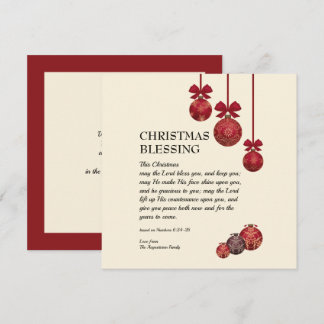 Personalized MAY THE LORD BLESS YOU | Christmas Holiday Card