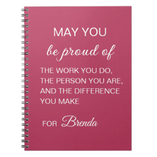 Personalized May You Be Proud Notebook