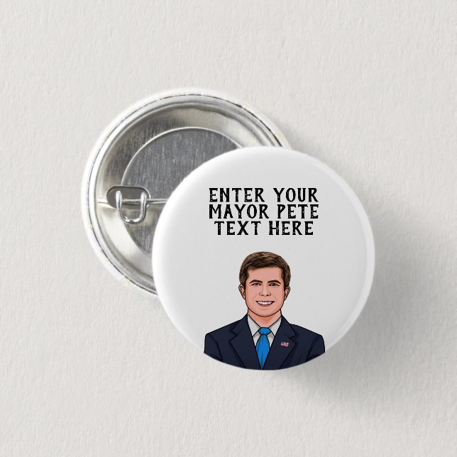 PERSONALIZED MAYOR PB BUTTON (Front & Back)