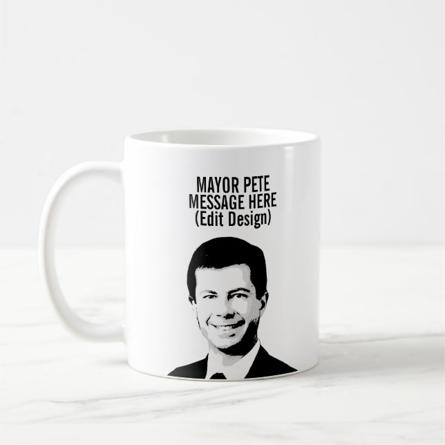 Personalized Mayor Pete Coffee Mug (Left)