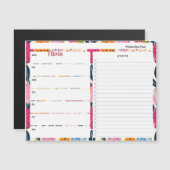 Personalized Meal Planner with Fruit Pattern (Front/Back)