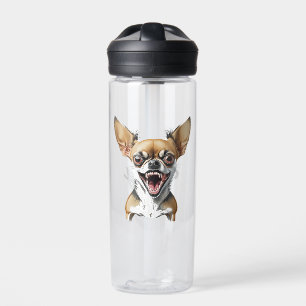 Personalized Mean Chihuahua Funny Dogs Water Bottle