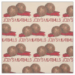 Personalized Meatballs Italian Food Restaurant Fabric