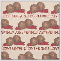 Personalized Meatballs Italian Food Restaurant Fabric