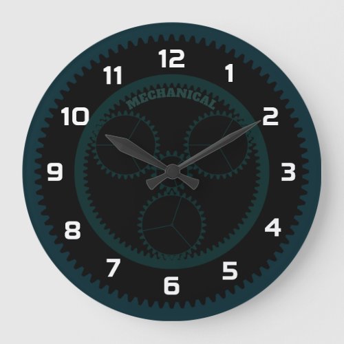 Personalized Mechanical Gear Large Clock