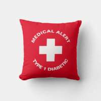 Personalized Medical Alert Diabetic Red