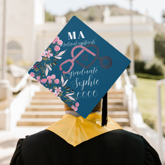 Personalized medical assistants graduate graduation cap topper