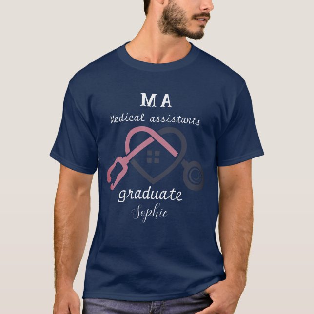 Personalized medical assistants graduate T-Shirt (Front)