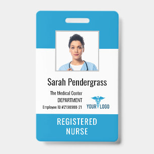 Personalized Medical Center Employee Photo ID Badge