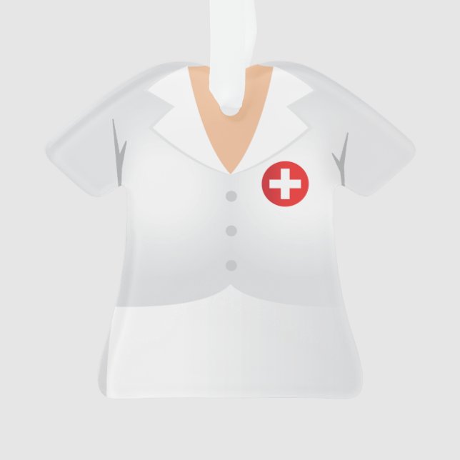 Personalized Medical Christmas Holiday Ornament (Front)