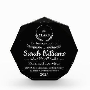 Personalized Medical Employee Appreciation Acrylic Award