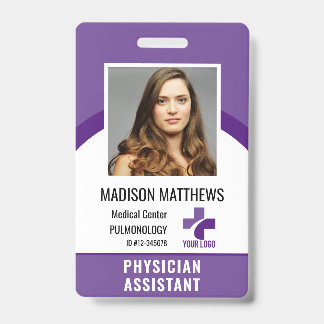 Personalized Medical Employee Logo & Photo ID Badge