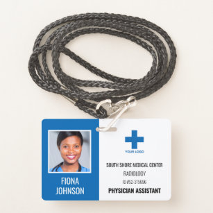 Personalized Medical Employee Logo Photo ID Badge