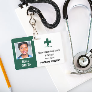 Personalized Medical Employee Logo Photo ID Badge