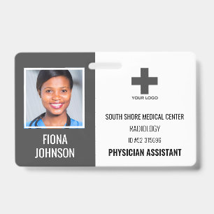 Personalized Medical Employee Logo Photo ID Badge