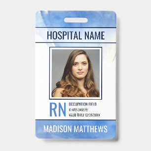 Personalized Medical Employee Photo ID Badge