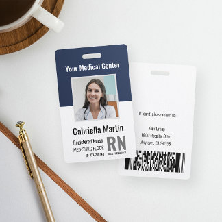 Personalized Medical Employee Photo ID Badge