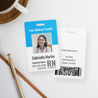 Personalized Medical Employee Photo ID Badge