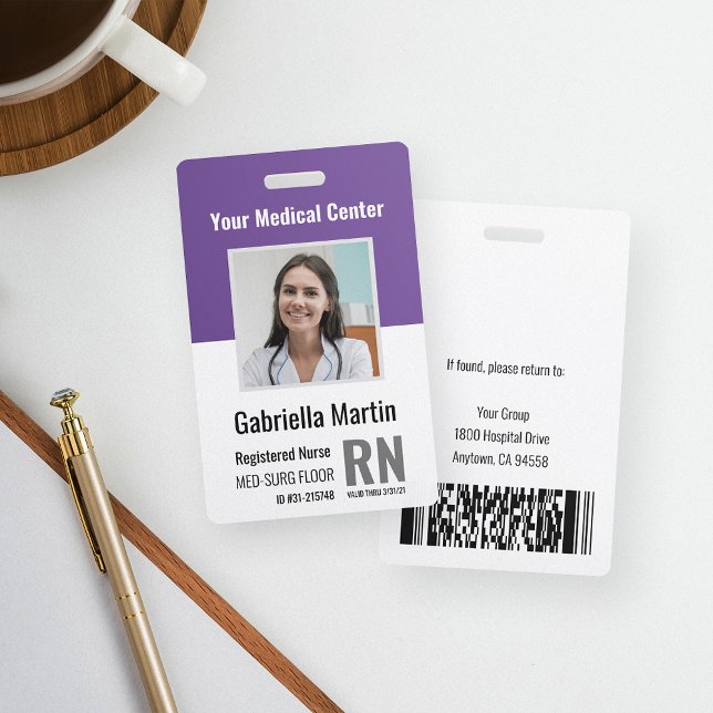 Personalized Medical Employee Photo ID Badge (Creator Uploaded)