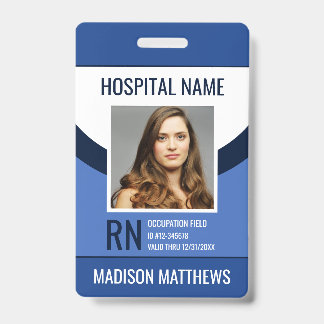 Personalized Medical Employee Photo ID Badge