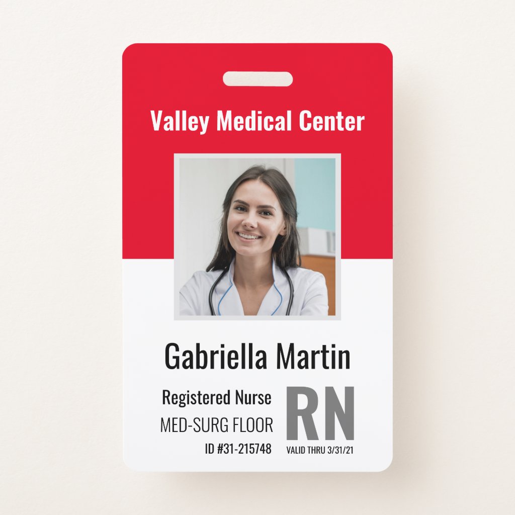 Hospital Badge Template For Your Needs