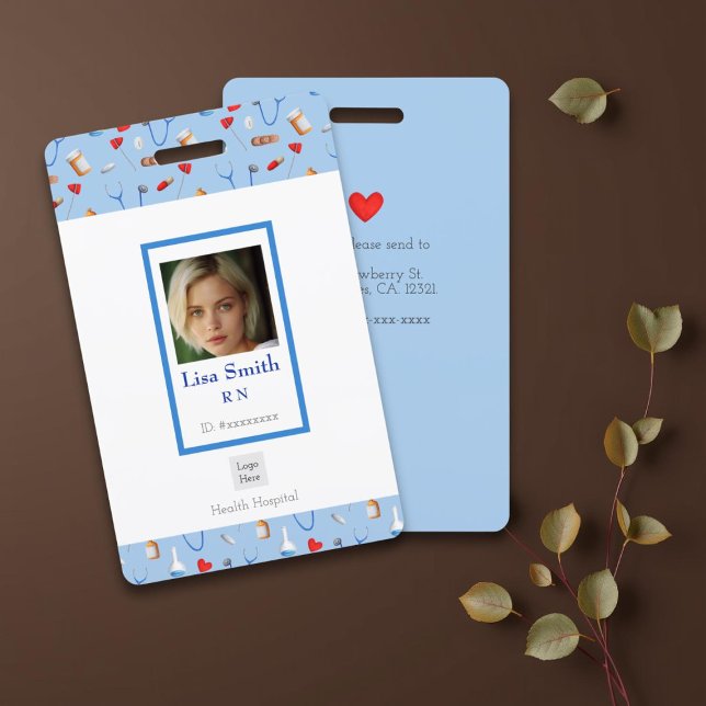 Personalized Medical Equipment Registered Nurse ID Badge (Creator Uploaded)