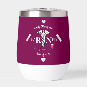 Personalized Medical Graduate Thermal Wine Tumbler