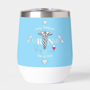 Personalized Medical Graduate Thermal Wine Tumbler