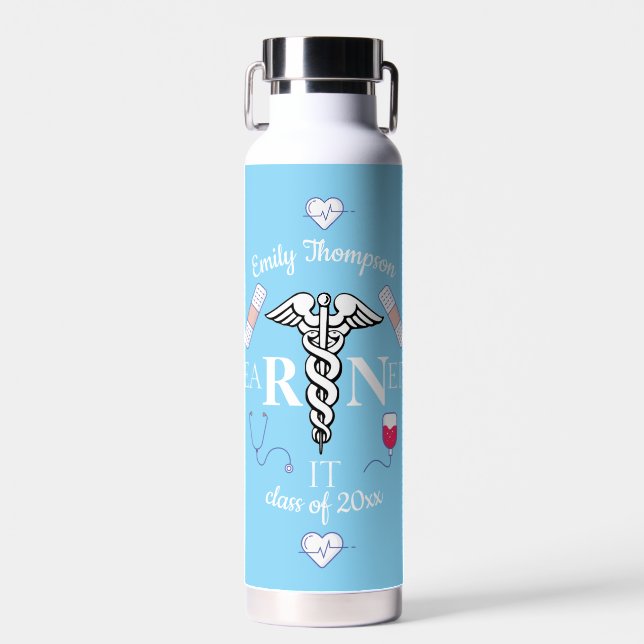 Personalized Medical Graduate Water Bottle (Front)