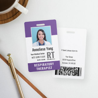 Personalized Medical Hospital Employee Photo ID Badge