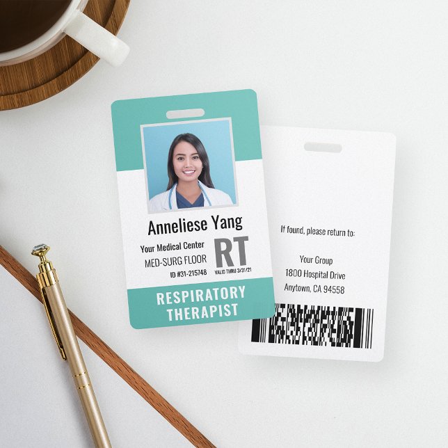 Personalized Medical Hospital Employee Photo ID Badge (Creator Uploaded)
