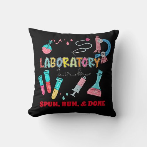 Personalized Medical Laboratory Lab Week Gift Throw Pillow