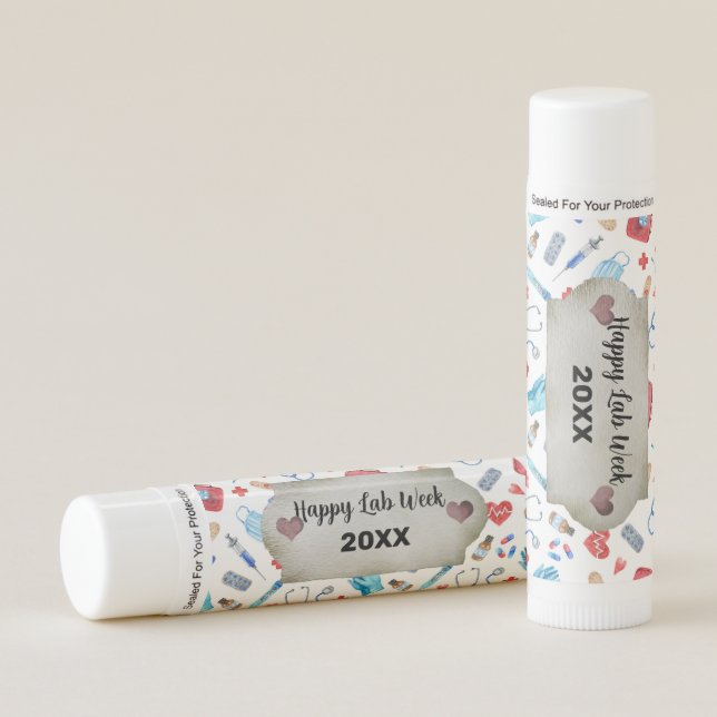 Personalized Medical Laboratory Lab Week Giveaway  Lip Balm (Front)