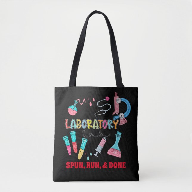 Personalized Medical Laboratory Tech Gift Tote Bag (Front)