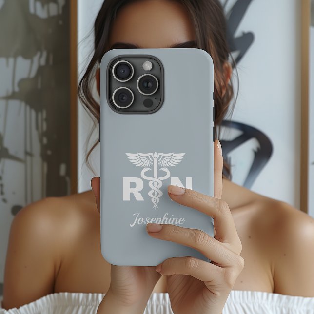 Personalized Medical Nurse Phone Case, Nurse Gift iPhone Case (personalized nurse appreciation gift, rn nurse personalized case, nursing school graduation gift,)