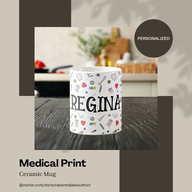 Personalized Medical Print Ceramic Mug (Creator Uploaded)