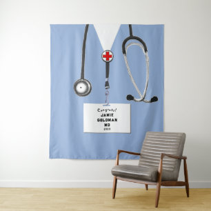 Personalized Medical School Graduation Backdrop