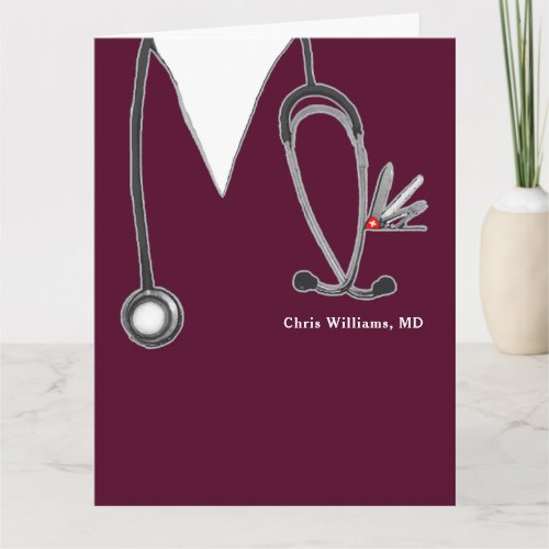 Personalized Medical School Graduation Card