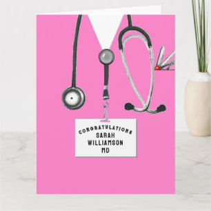 Personalized Medical School Graduation Card