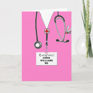 Personalized Medical School Graduation Card