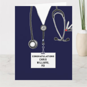 Personalized Medical School Graduation Card