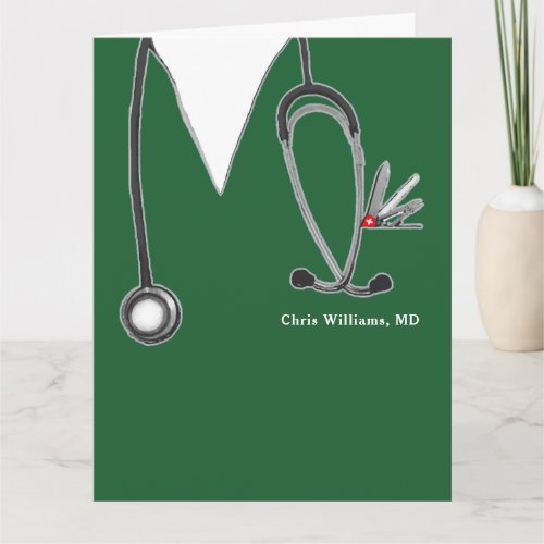 Personalized Medical School Graduation  Card