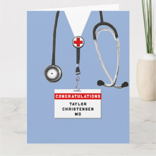 Personalized Medical School Graduation Card
