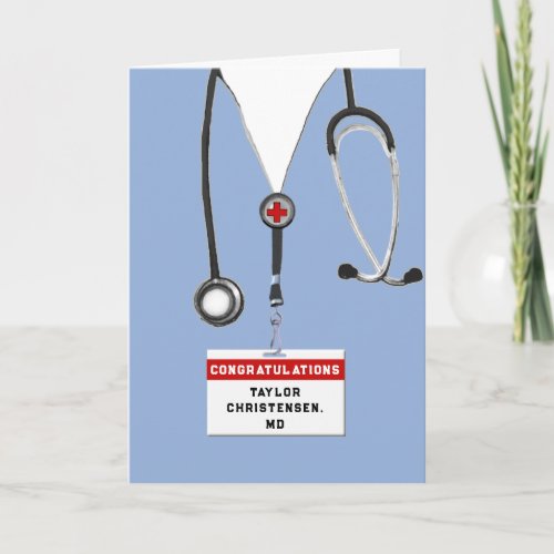 Personalized Medical School Graduation Card