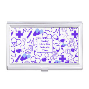 Personalized Medical Theme Healthcare Professional Business Card Case