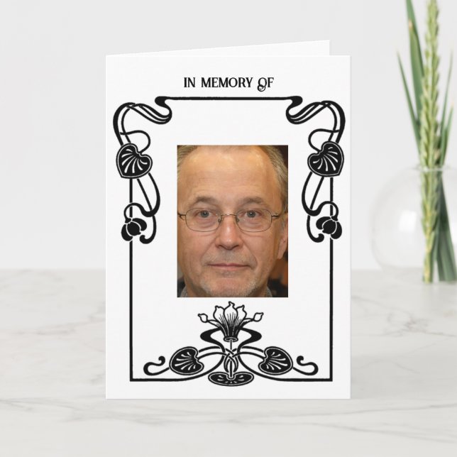 Personalized Memorial Card (Front)