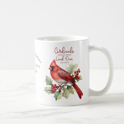 Personalized Memorial Cardinals Appear Coffee Mug