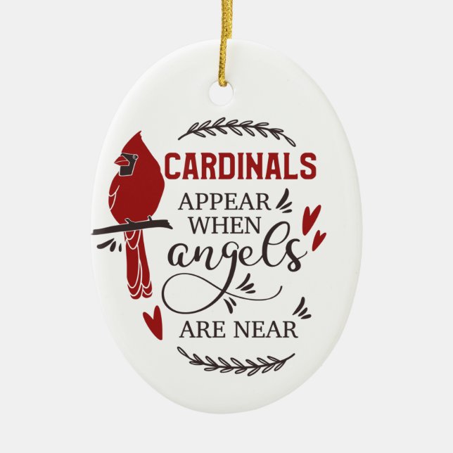 Personalized Memorial Ceramic Ornament (Front)